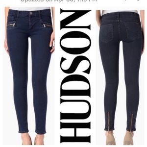 Hudson Chimera Zipper Super Skinny Jeans